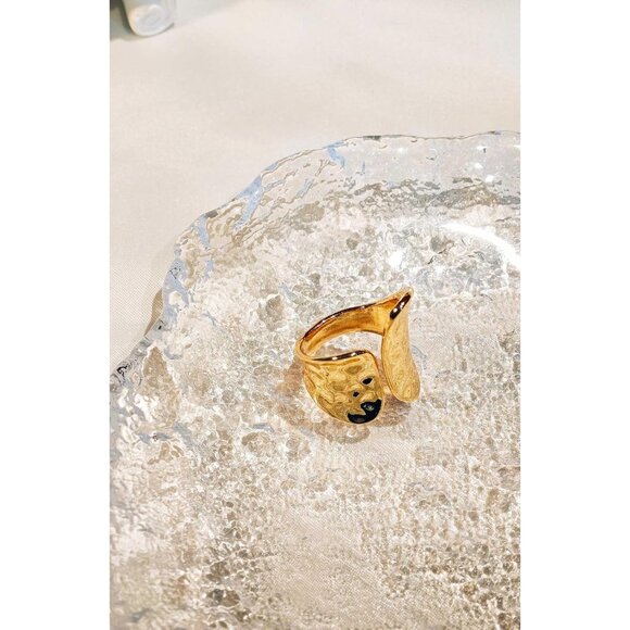 Women Athena's Justice Ring Big Freshwater Pearl Hypoallergenic Look Luxury - Picture 5 of 5